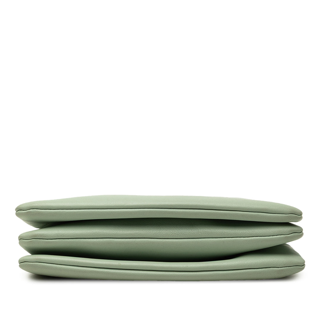 Trio Sac Petit Cuir d'agneau Vert