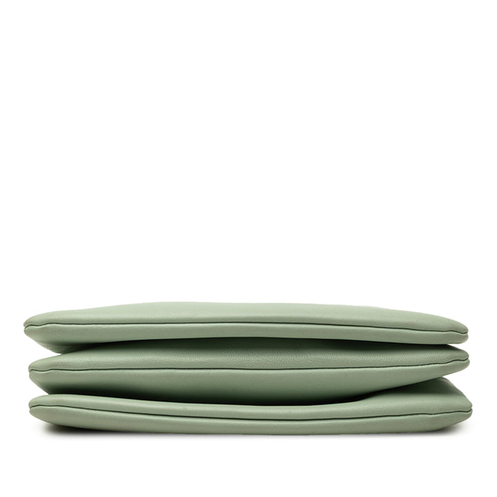 Trio Sac Petit Cuir d'agneau Vert