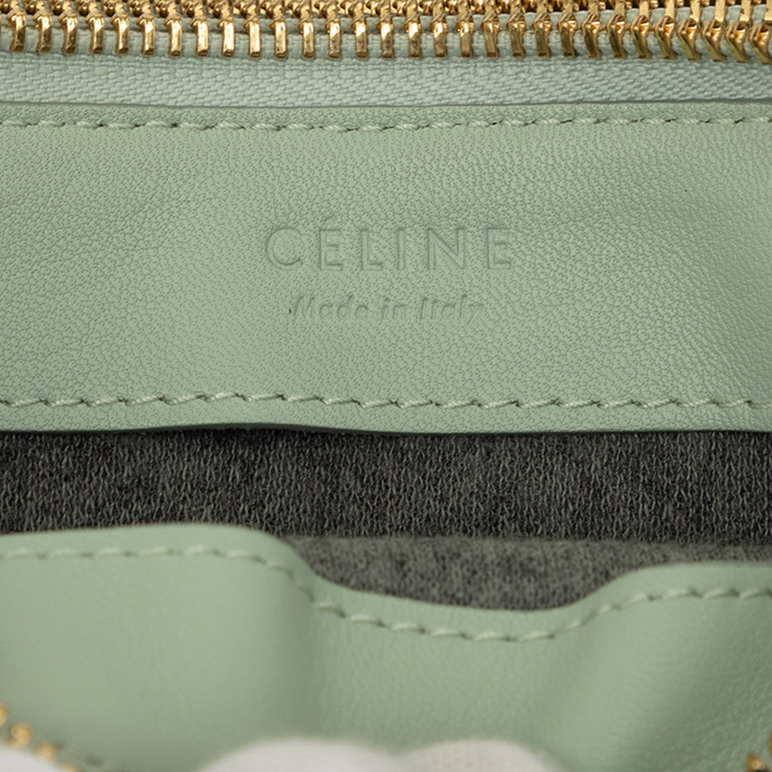 Trio Sac Petit Cuir d'agneau Vert