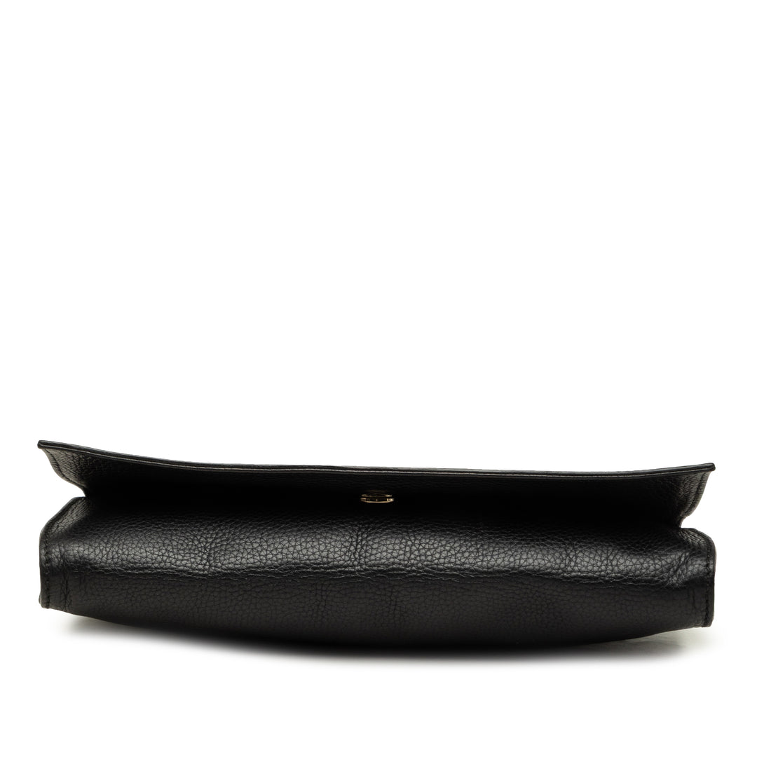 Gucci Soho Disco Pochette Cuir de veau Noir – vue 3 – GABY PARIS