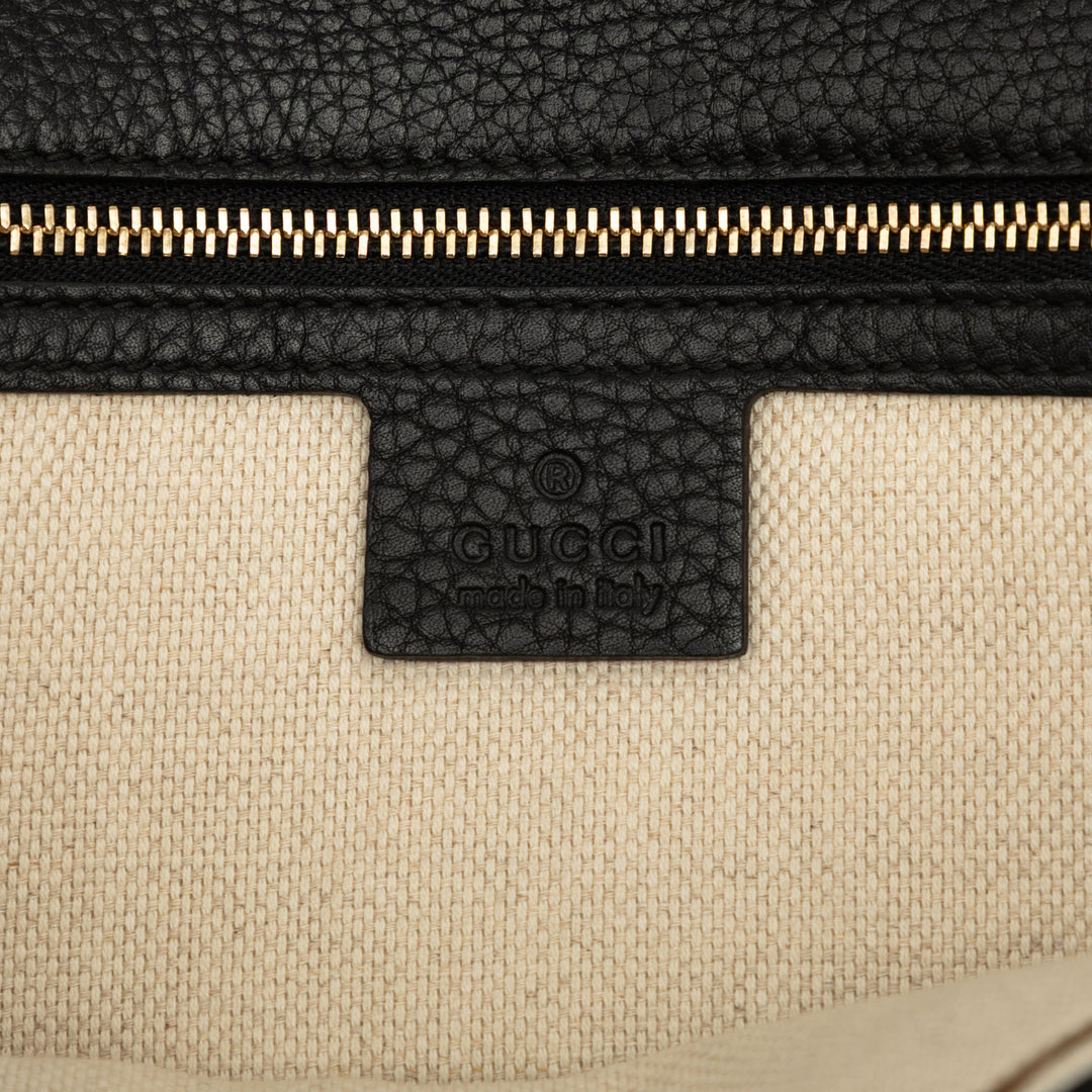 Gucci Soho Disco Pochette Cuir de veau Noir – vue 5 – GABY PARIS