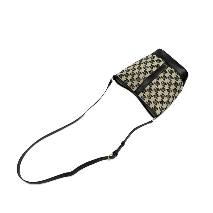 Triomphe brodé Sac seau Petit Marron