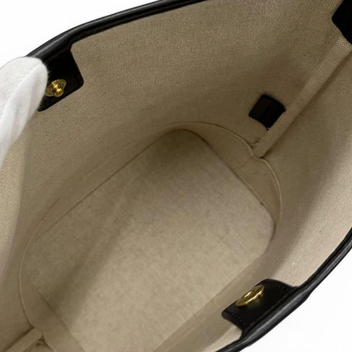 Triomphe brodé Sac seau Petit Marron
