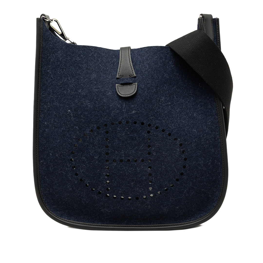 Hermès Feutre et Evelyne III 29 Swift Bleu – vue principale – GABY PARIS