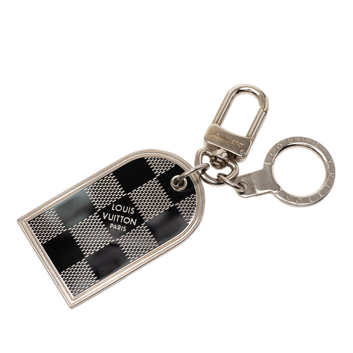 Louis Vuitton Brass Damier Porte Cles Address Bijou de sac et Key Holder