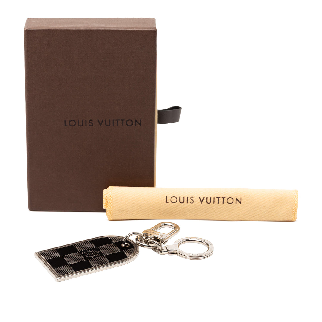 Louis Vuitton Brass Damier Porte Cles Address Bijou de sac et Key Holder