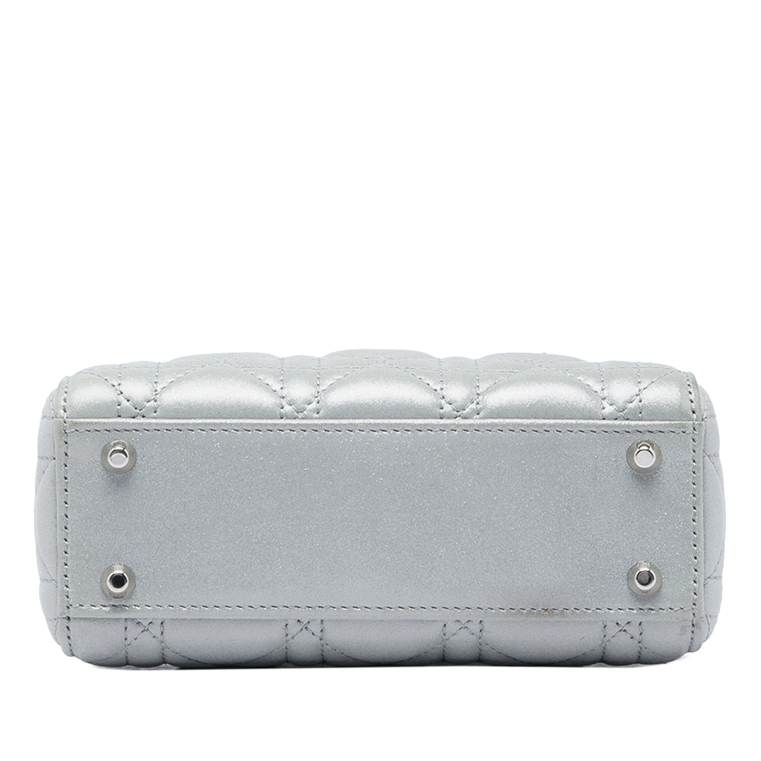 Dior Mini Iridescent Cuir d’agneau Cannage Lady Dior
