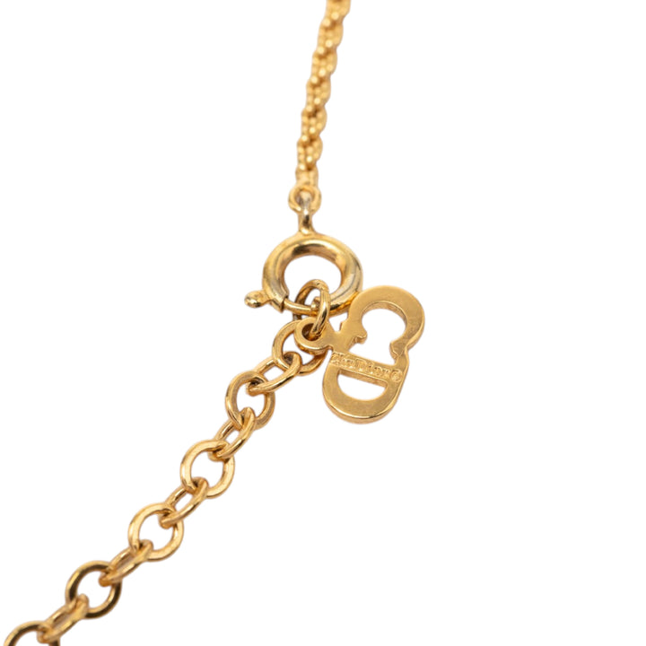 Dior plaqué CD Logo Pendant Collier