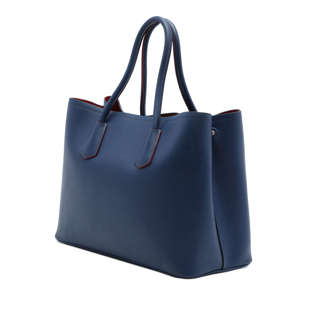 Prada Double Sac Grand Cuir Saffiano