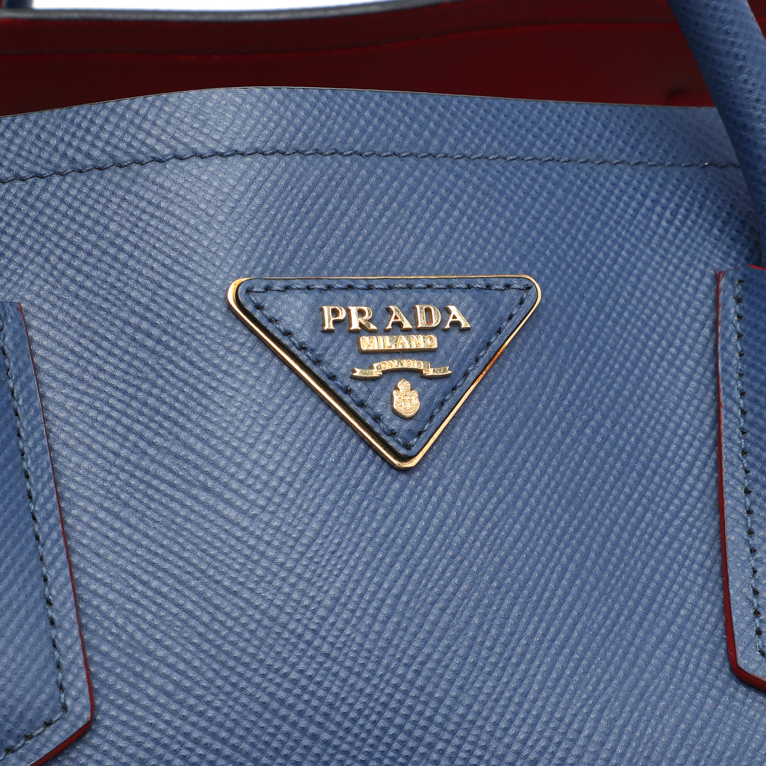 Prada Double Sac Grand Cuir Saffiano