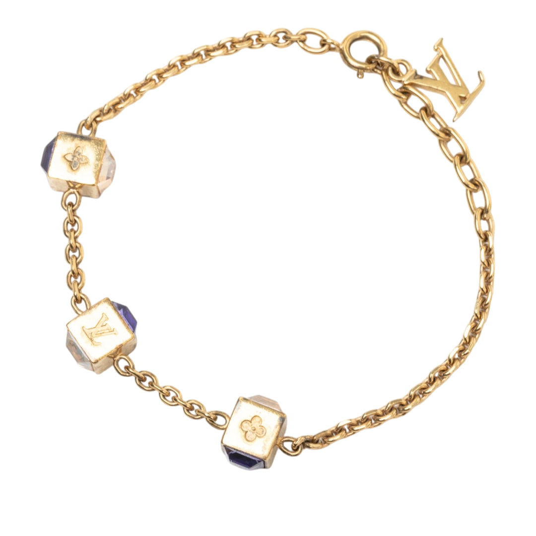 Louis Vuitton plaqué Strass Gamble Bracelet