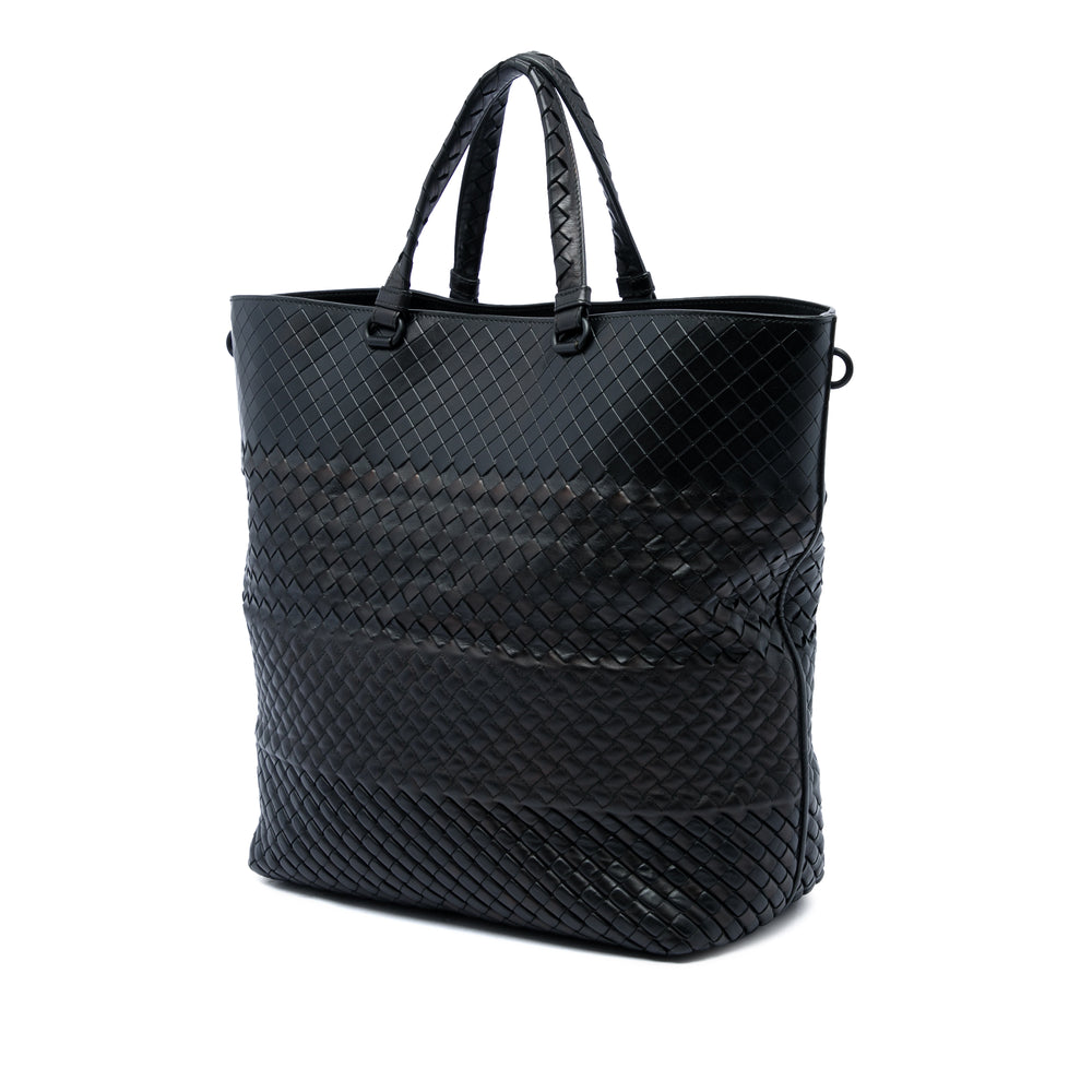 Bottega Veneta Intrecciato Imperatore Cabas nappa Noir – vue 2 – GABY PARIS