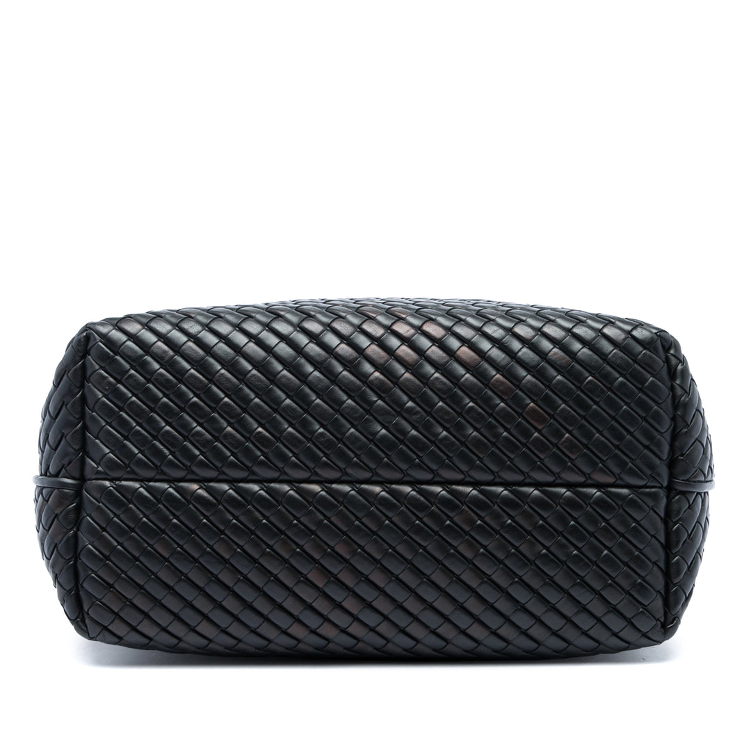 Bottega Veneta Intrecciato Imperatore Cabas nappa Noir – vue 3 – GABY PARIS