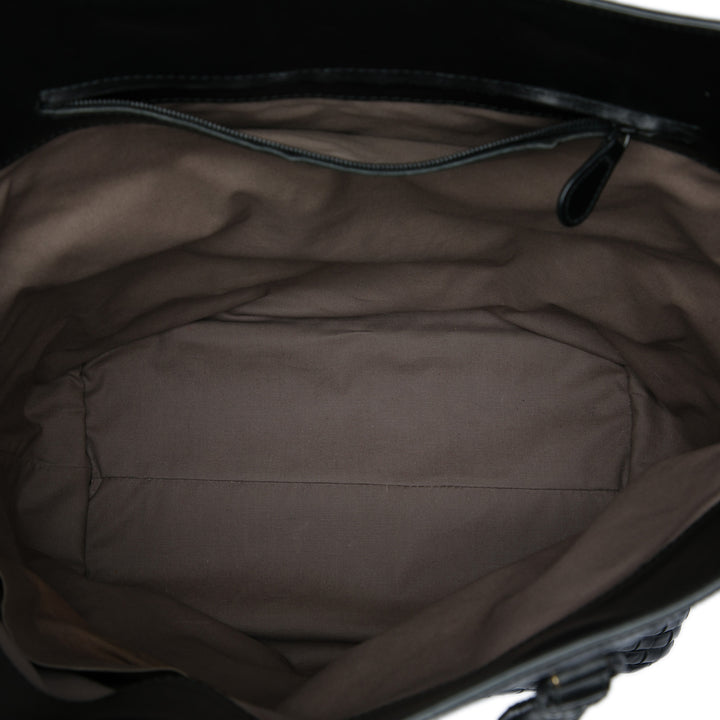 Bottega Veneta Intrecciato Imperatore Cabas nappa Noir – vue 4 – GABY PARIS