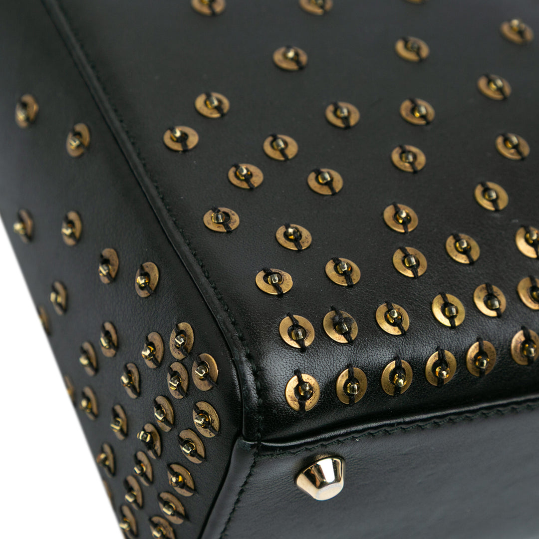 Mini Calfskin Embellished Lady Dior Black - Gaby Paris