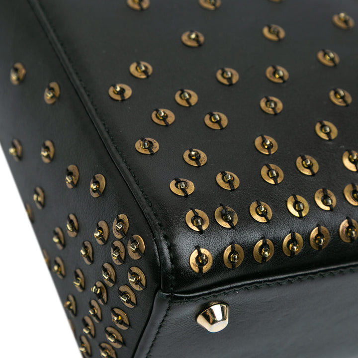 Mini Calfskin Embellished Lady Dior Black - Gaby Paris