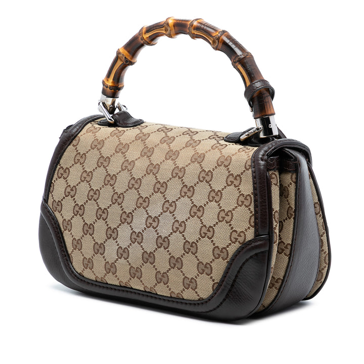 Gucci Medium GG Toile New Bamboo sac à anse supérieure