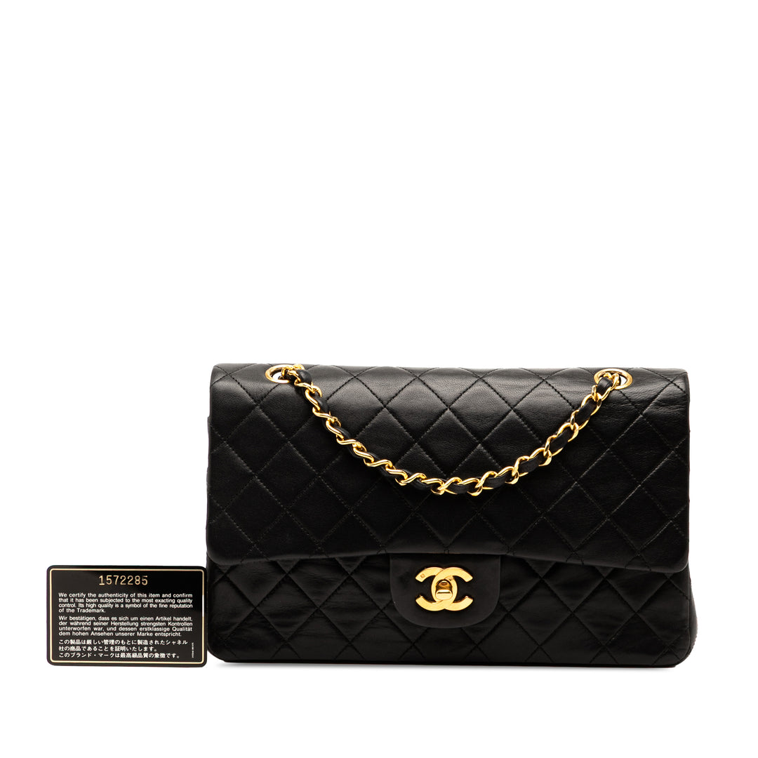 Chanel Medium Classic Cuir d’agneau Double rabat