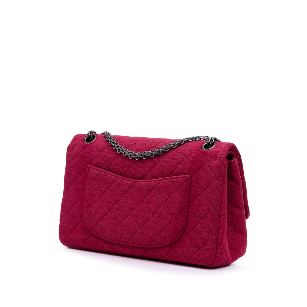 Reissue 2.55 Quilted Jersey Double Flap 226 Red - Gaby Paris