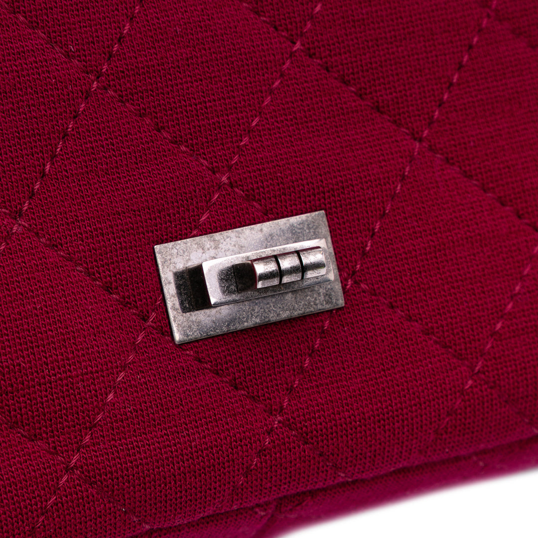 Reissue 2.55 Quilted Jersey Double Flap 226 Red - Gaby Paris