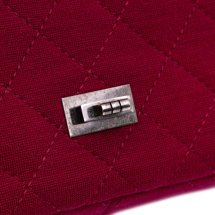 Reissue 2.55 Quilted Jersey Double Flap 226 Red - Gaby Paris