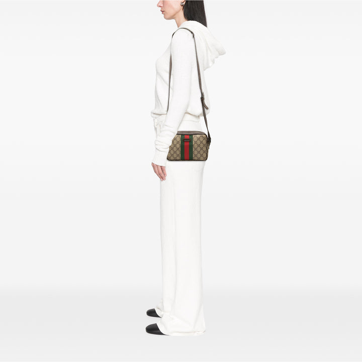 Gucci Sac bandoulière Web GG Supreme Marron – vue 6 – GABY PARIS
