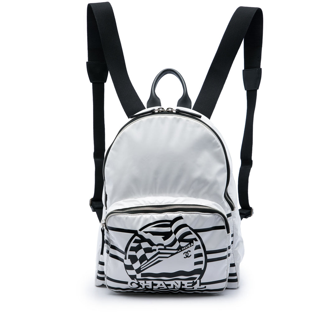 Chanel Vinyl La Pausa Bay Sac à dos Plastique