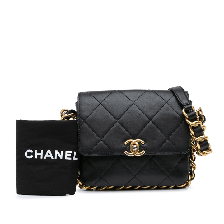 Chanel Matelassé Framing Chaîne à rabat Petit Cuir de veau