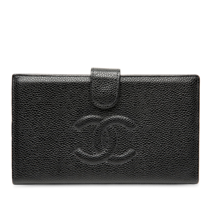 Chanel CC Caviar Bifold French Portefeuille long