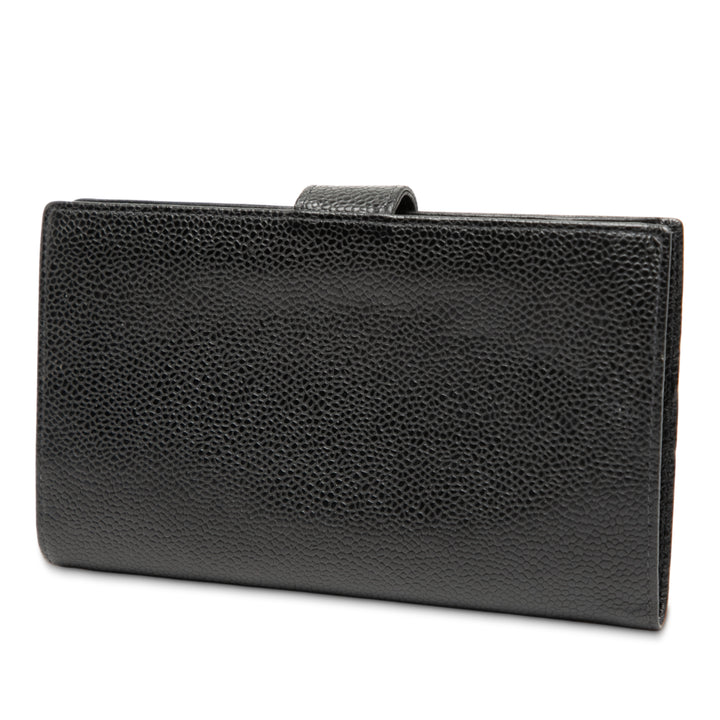 Chanel CC Caviar Bifold French Portefeuille long