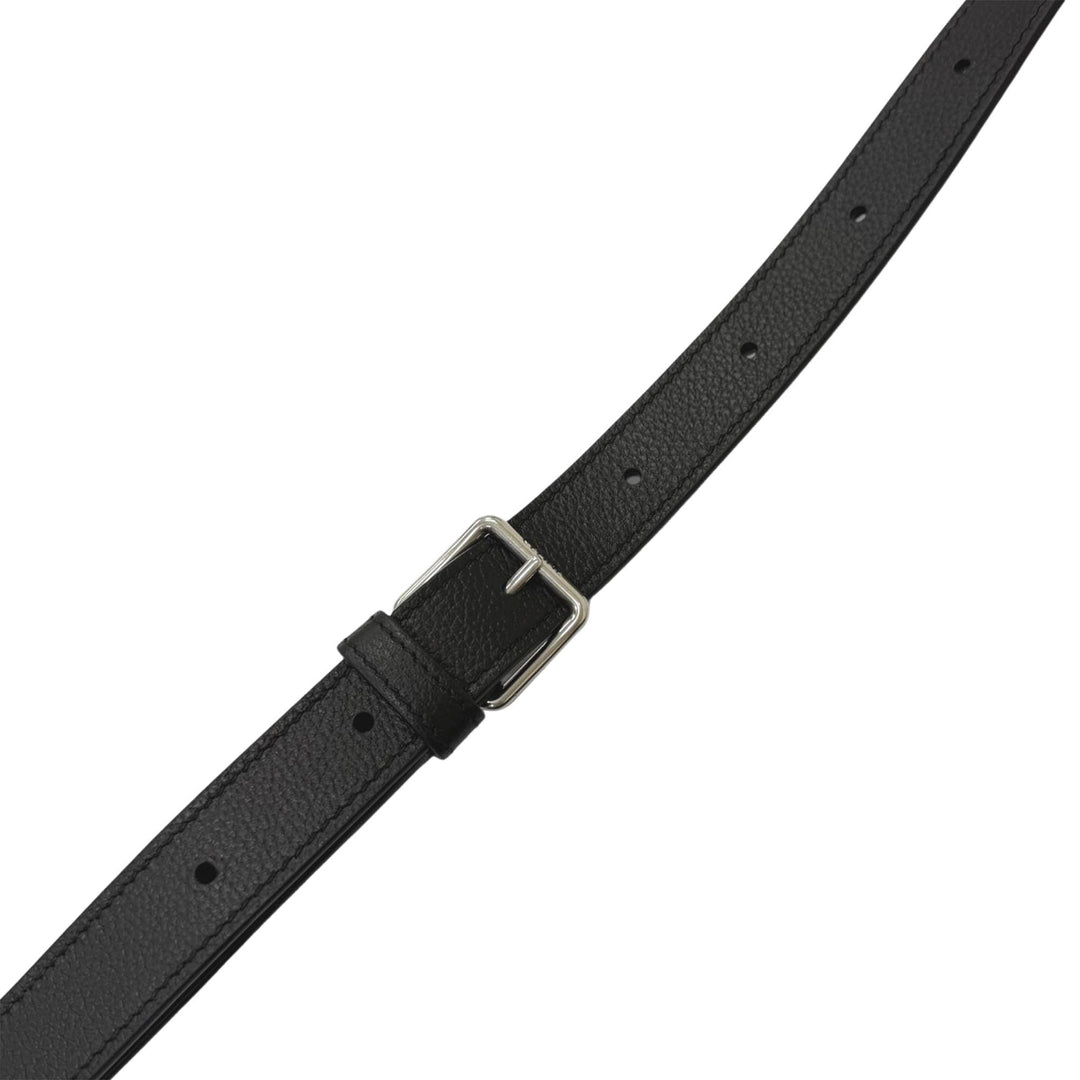 Celine Sac bandoulière Triomphe embossé Messenger Moyen Cuir de veau Noir – vue 10 – GABY PARIS
