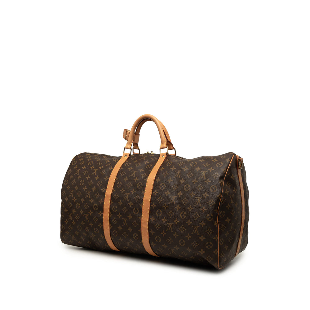 Louis Vuitton Keepall Bandouliere 60 Monogram Marron – vue 2 – GABY PARIS