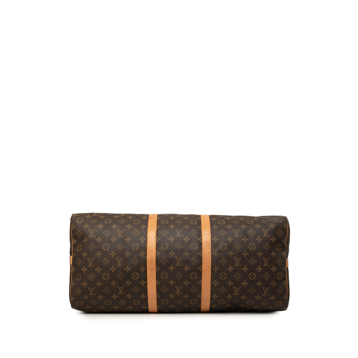 Louis Vuitton Keepall Bandouliere 60 Monogram Marron – vue 3 – GABY PARIS