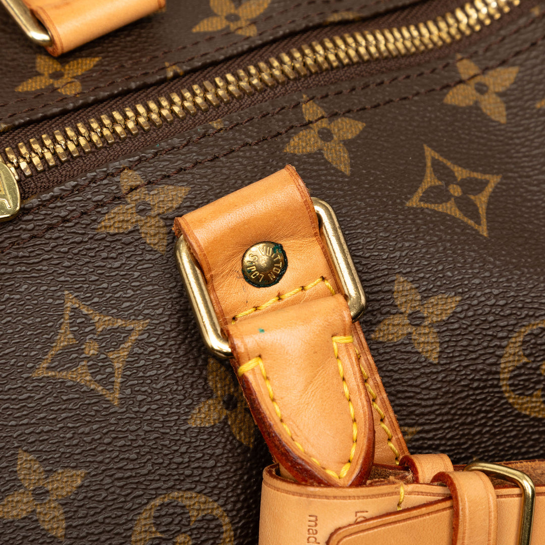 Louis Vuitton Keepall Bandouliere 60 Monogram Marron – vue 7 – GABY PARIS