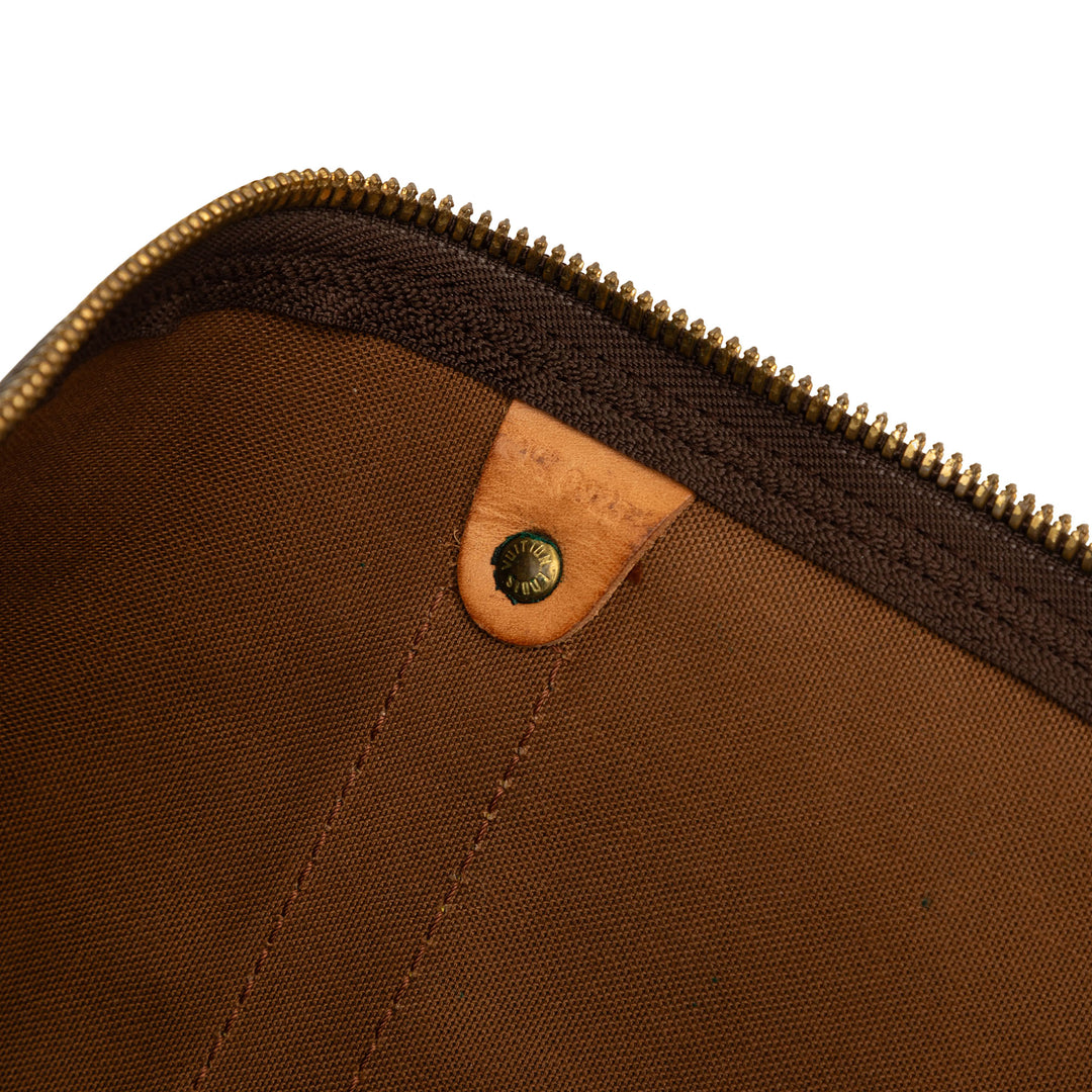 Louis Vuitton Keepall Bandouliere 60 Monogram Marron – vue 8 – GABY PARIS