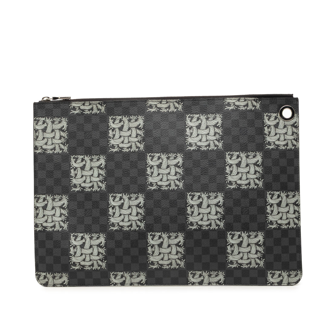 Christopher Nemeth Rope Pochette Voyage GM Damier Graphite Noir