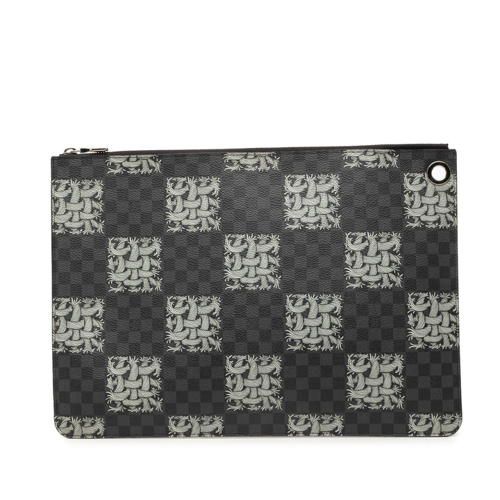 Christopher Nemeth Rope Pochette Voyage GM Damier Graphite Noir