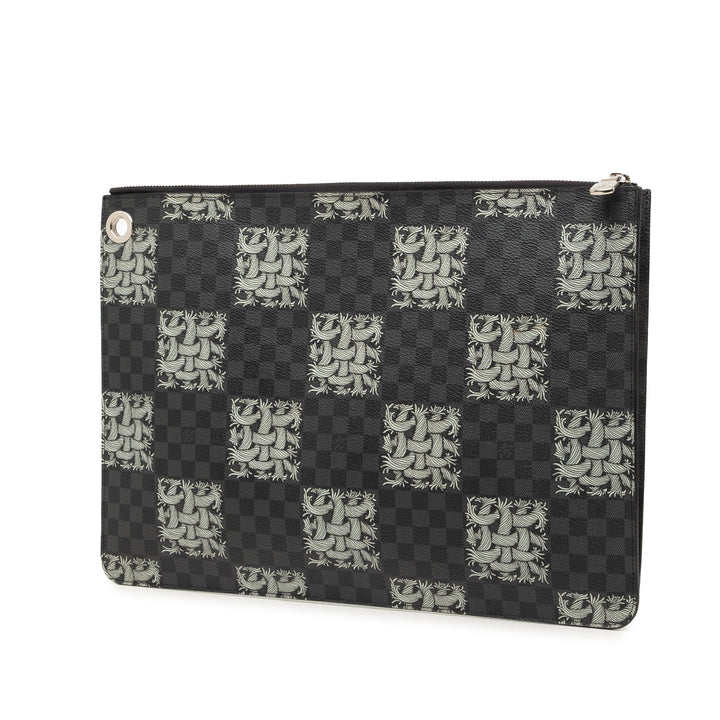 Christopher Nemeth Rope Pochette Voyage GM Damier Graphite Noir