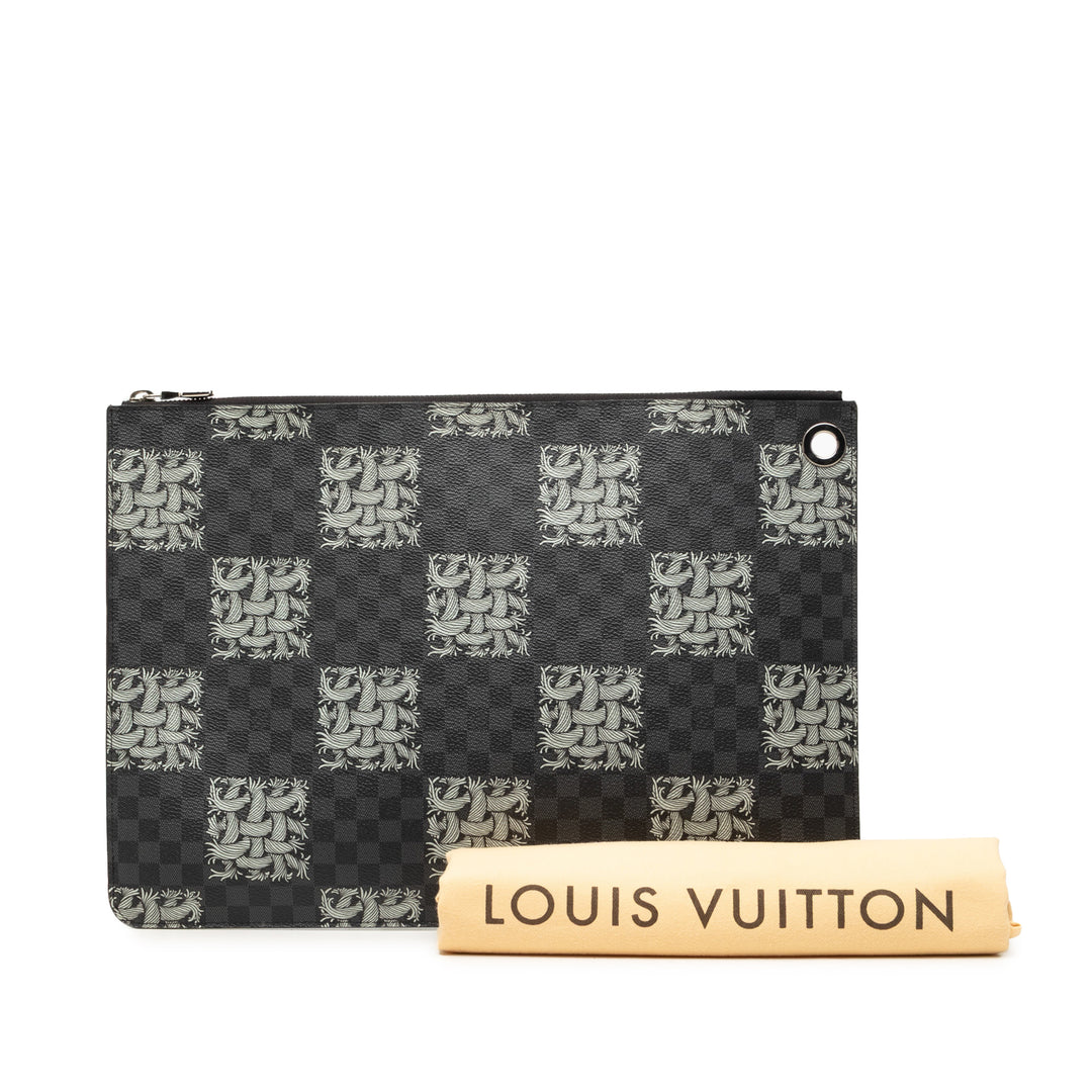 Christopher Nemeth Rope Pochette Voyage GM Damier Graphite Noir