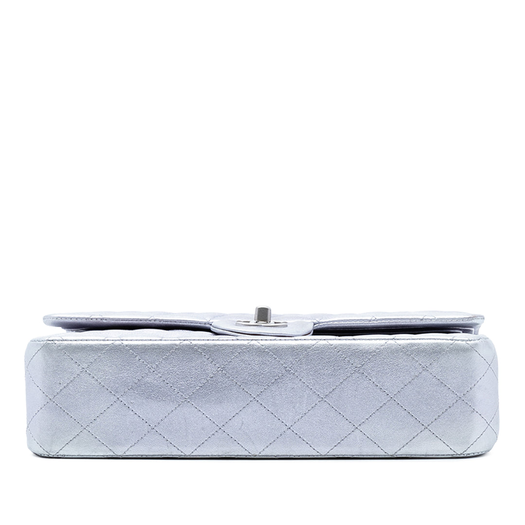 Chanel Medium Classic Metallic Cuir d’agneau Double rabat