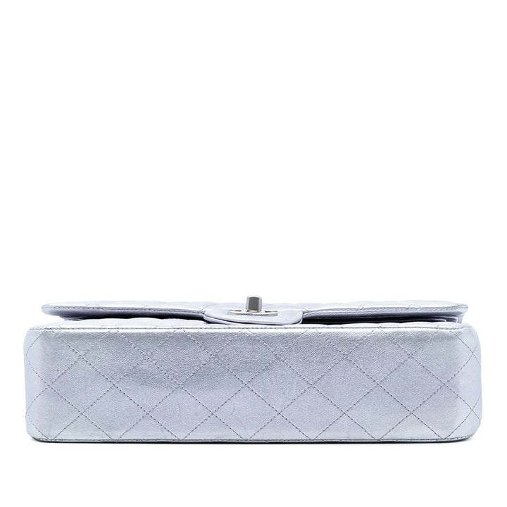 Chanel Medium Classic Metallic Cuir d’agneau Double rabat
