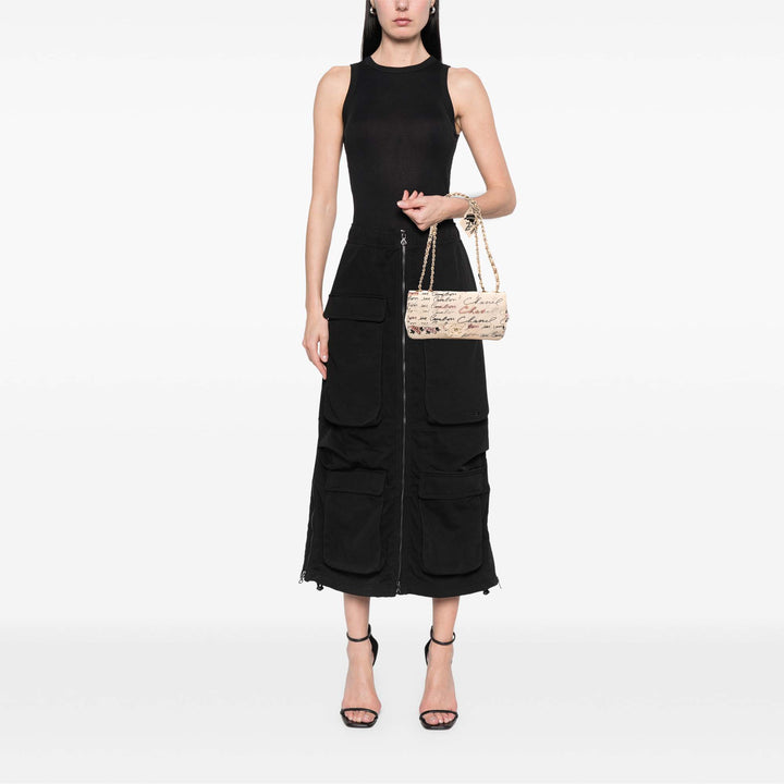 Chanel Small Quilted Nylon Printed Rue Cambon Flap Blanc – GABY PARIS Authentique