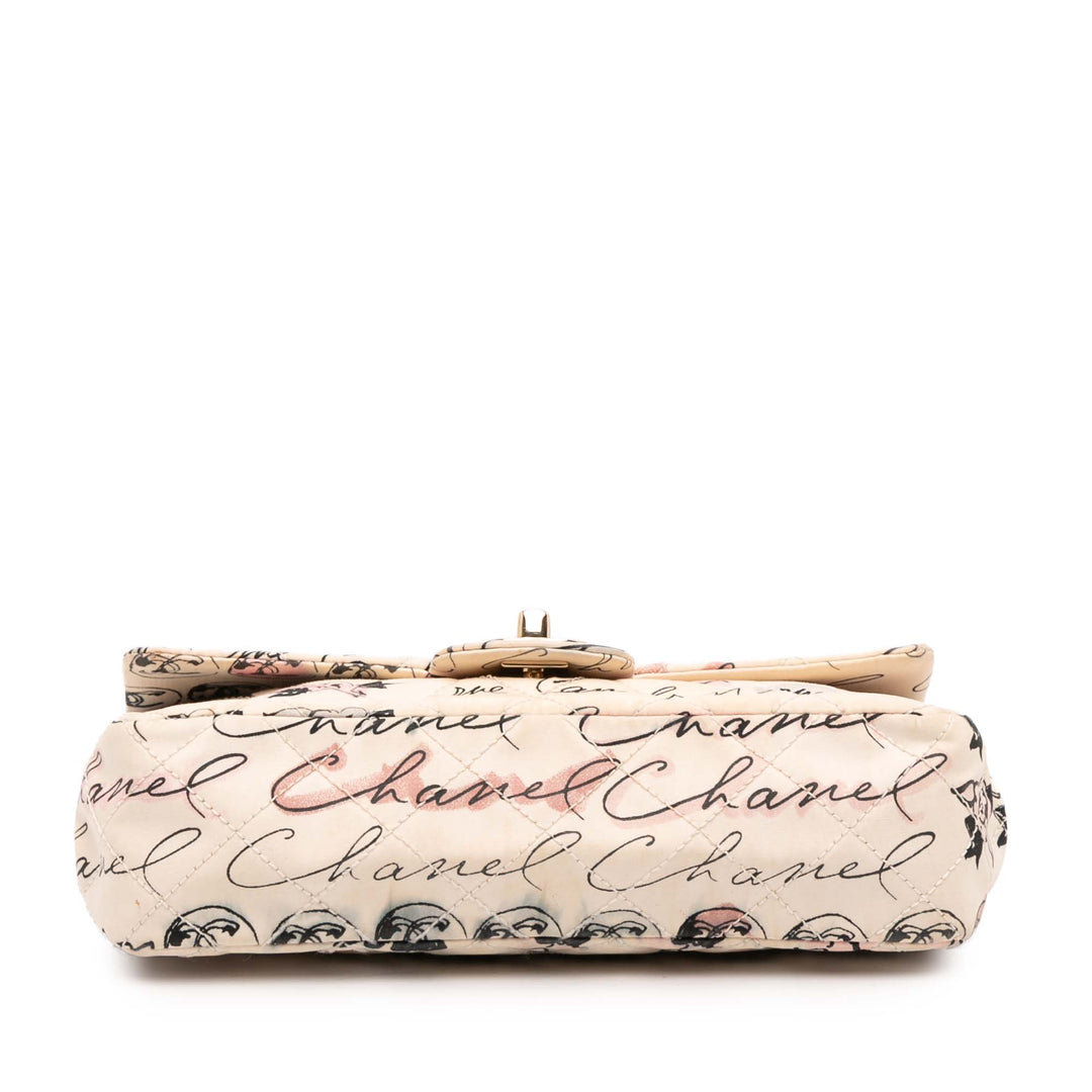 Chanel Small Quilted Nylon Printed Rue Cambon Flap Blanc – GABY PARIS Authentique