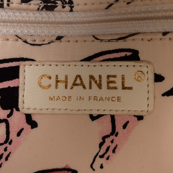Chanel Small Quilted Nylon Printed Rue Cambon Flap Blanc – GABY PARIS Authentique
