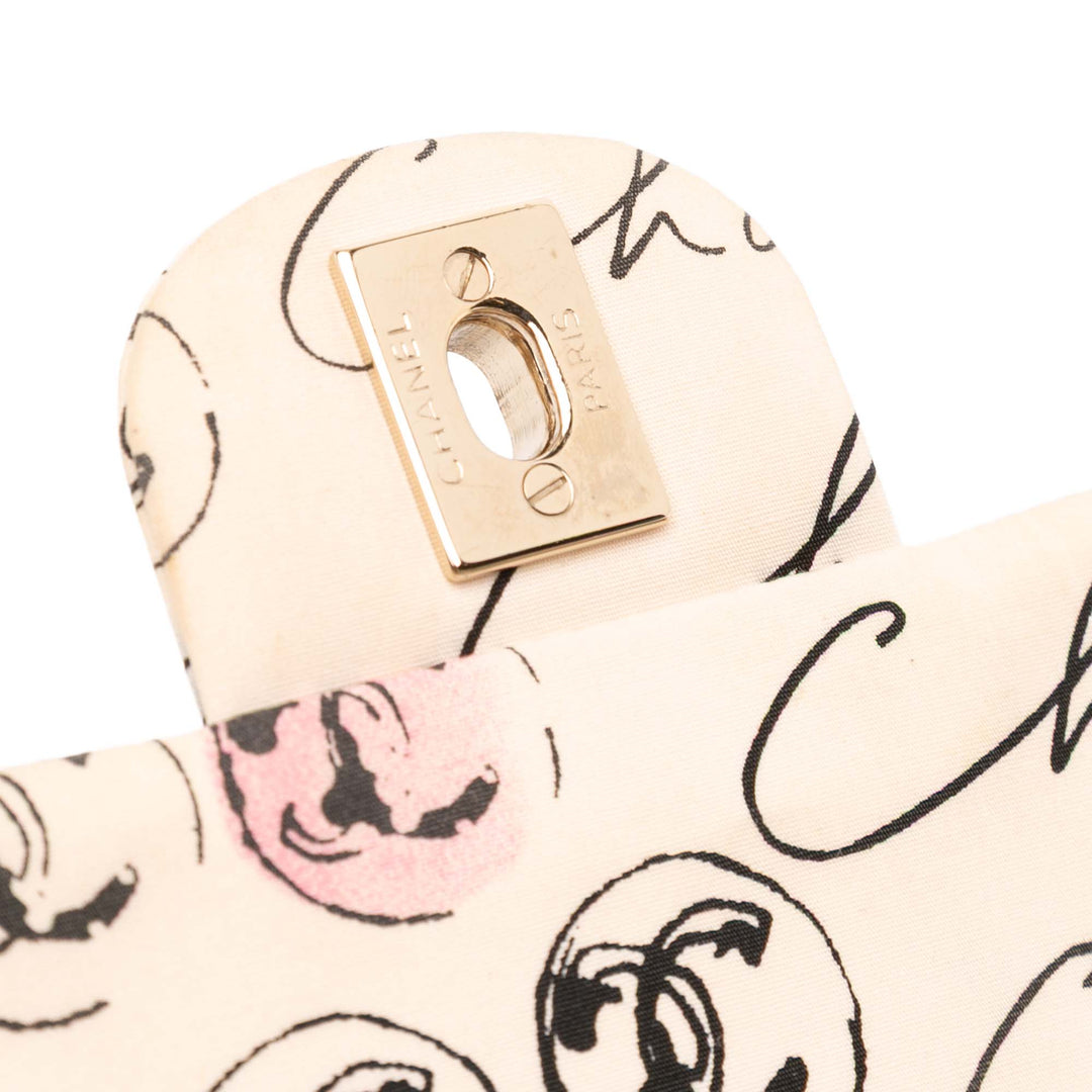 Chanel Small Quilted Nylon Printed Rue Cambon Flap Blanc – GABY PARIS Authentique
