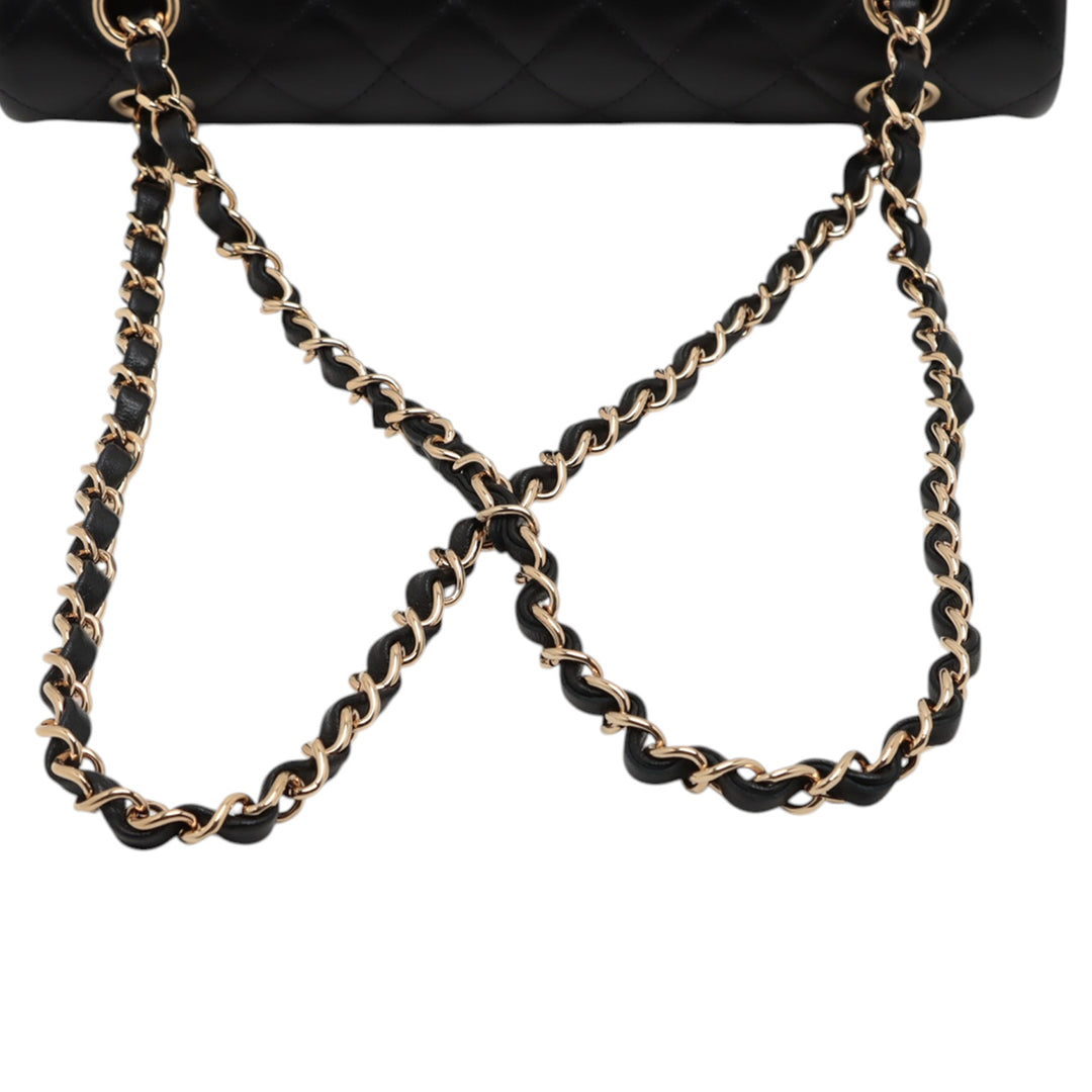 Chanel Medium Classic Cuir d’agneau Double rabat