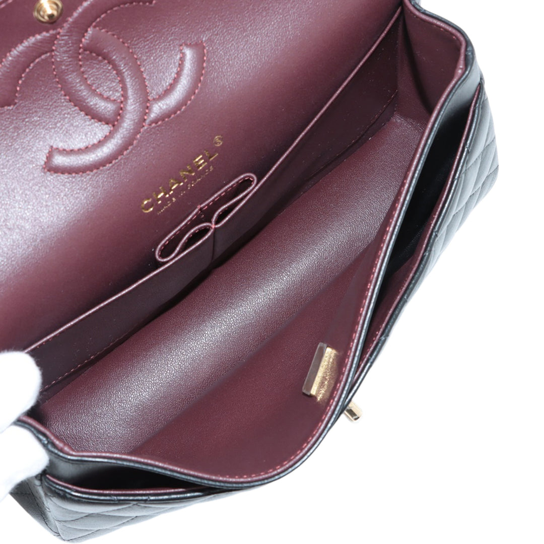 Chanel Medium Classic Cuir d’agneau Double rabat