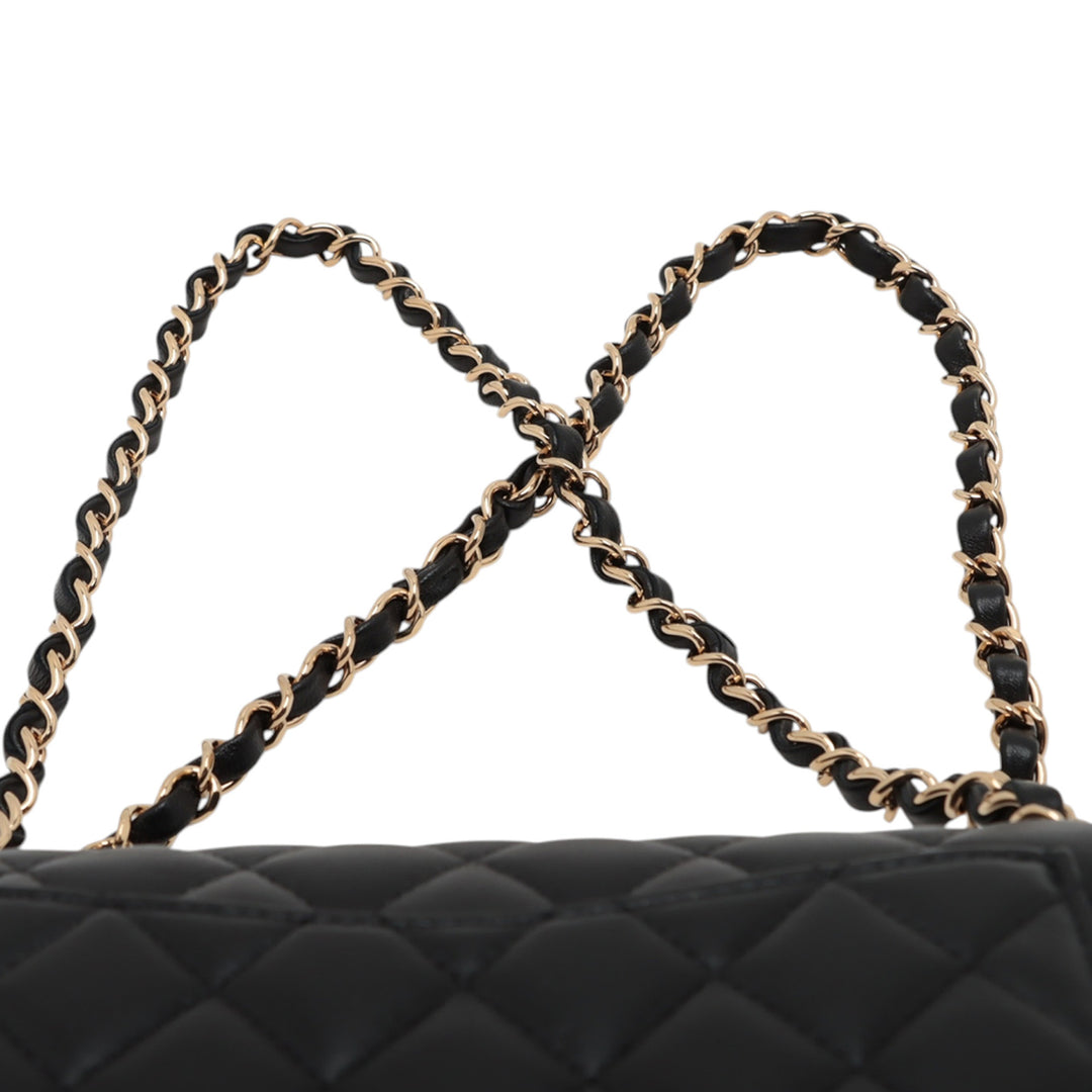 Chanel Medium Classic Cuir d’agneau Double rabat
