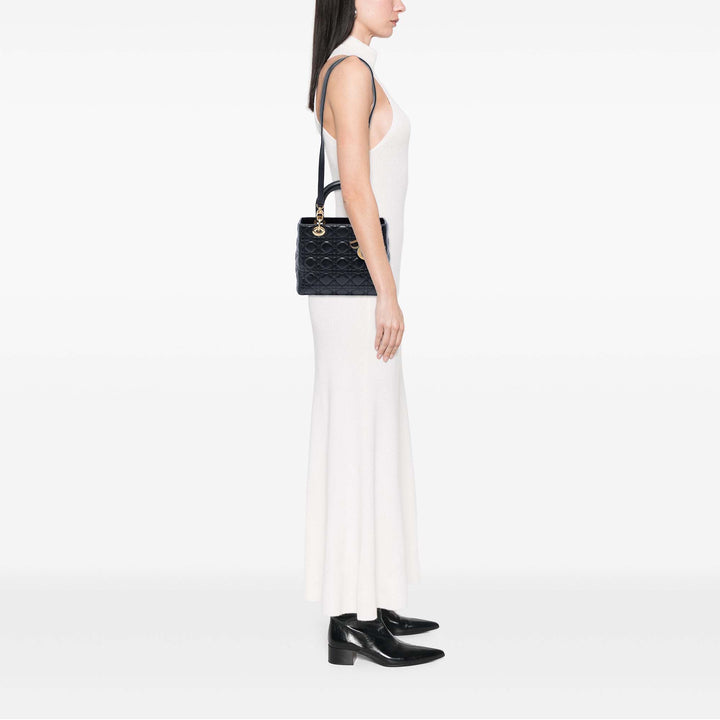 Dior Medium Cuir d’agneau Cannage Lady Dior