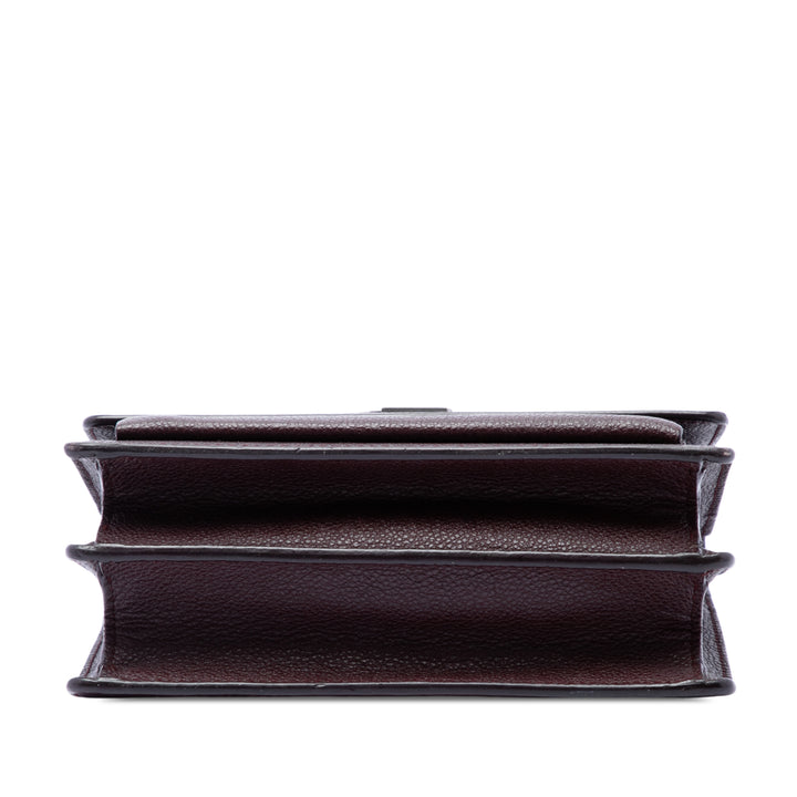 Saint Laurent grainé Sunset Sac Petit Cuir de veau grainé Violet – vue 3 – GABY PARIS